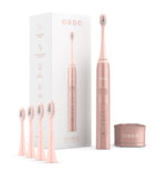 Ordo Sonic+ Toothbrush & 4x Brush Head Bundle - Rose Gold